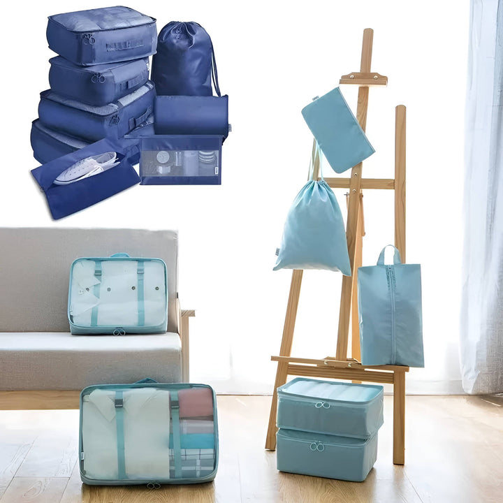 Colverro™ 7-Piece Packing Cubes Set with See-Through Mesh Panels