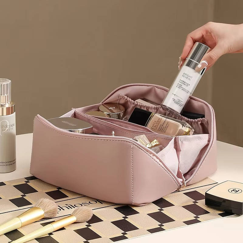 Colverro™ Waterproof Travel Makeup Bag That Opens Flat
