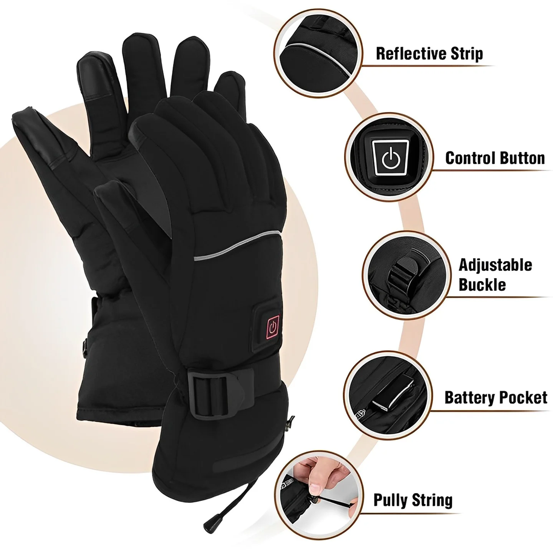 Colverro™ Rechargeable Heated Gloves with 3 Heat Settings for Winter