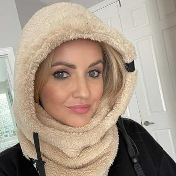Colverro™ Sherpa Fleece Balaclava Hood with Full Face and Neck Cover