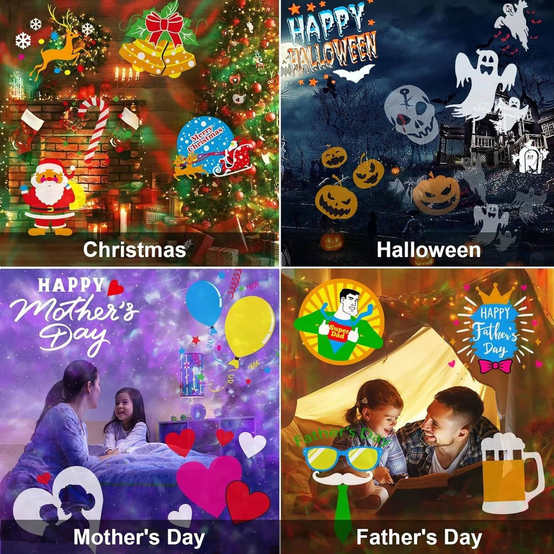 Colverro™ Christmas Projector Light with 16 Slides and Remote