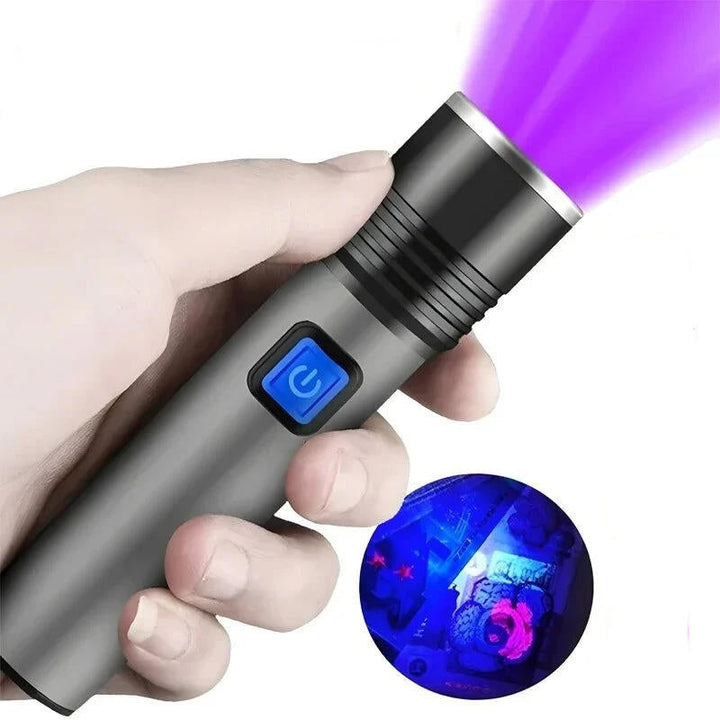 Colverro™ 395 nm UV Black Light Flashlight with Zoom for Pet Stains