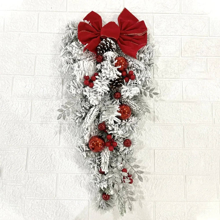 Colverro™ Complete Christmas Front Door Decoration Set with Wreath