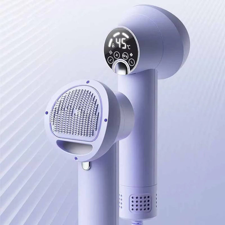 Colverro™ Quiet Pet Hair Dryer with Comb Brush and 4 Speed Settings