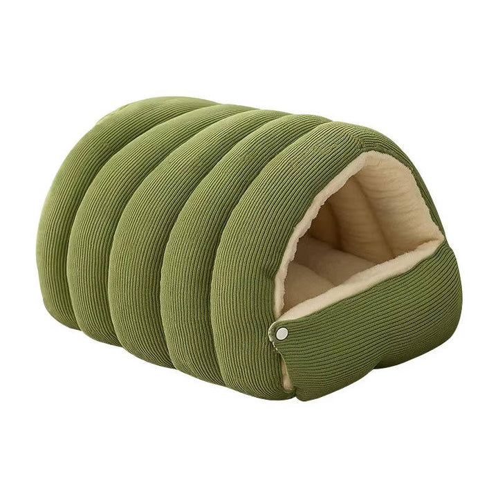 Colverro™ Enclosed Winter Cat Bed with Soft Fleece Lining and Washable Cover
