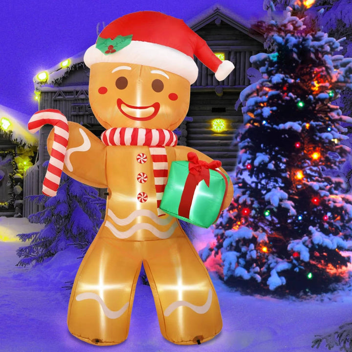 Colverro™ Inflatable Climbing Santa with LED Lights for Your Yard