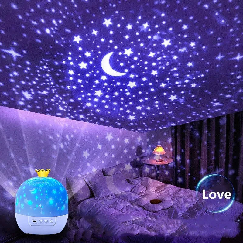 Colverro™ Rotating Star Projector Night Light for Kids with Remote