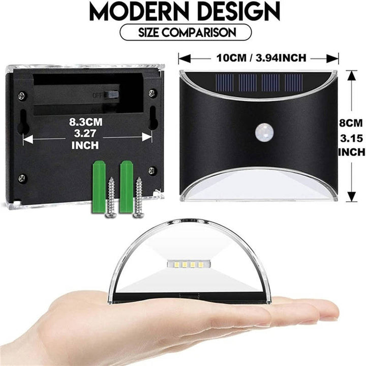 Colverro™ Solar Motion Sensor Stair Light for Fences and Decks