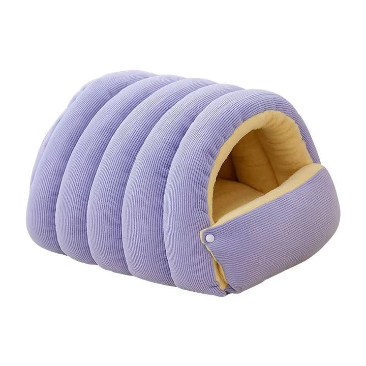 Colverro™ Enclosed Winter Cat Bed with Soft Fleece Lining and Washable Cover