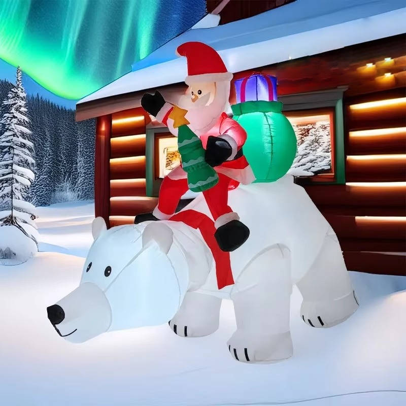 Colverro™ Inflatable Climbing Santa with LED Lights for Your Yard