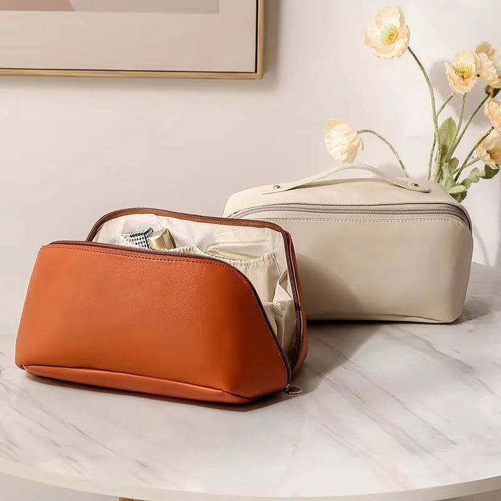 Colverro™ Waterproof Travel Makeup Bag That Opens Flat