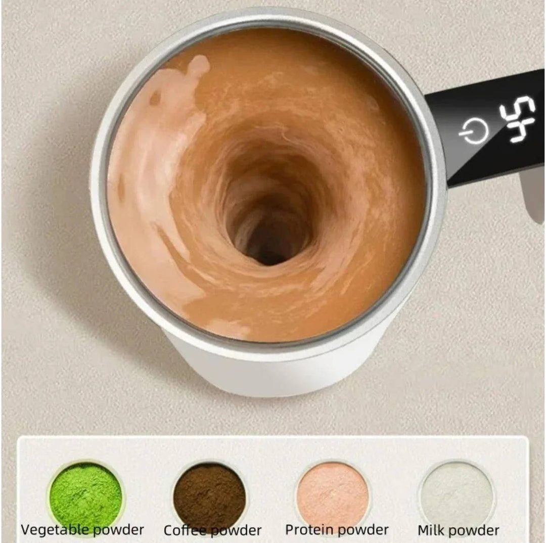 Colverro™ Self-Stirring Heated Travel Mug with Live Temperature Display