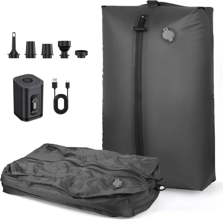 Colverro™ Travel Vacuum Pump with Two Compression Bags and Flashlight