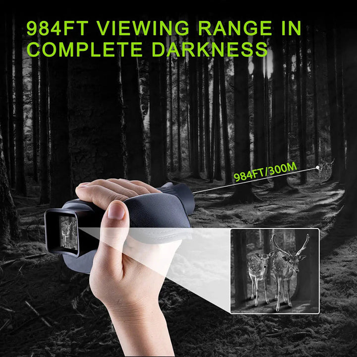 Colverro™ Compact Night Vision Monocular with 3x Optical Zoom and Infrared