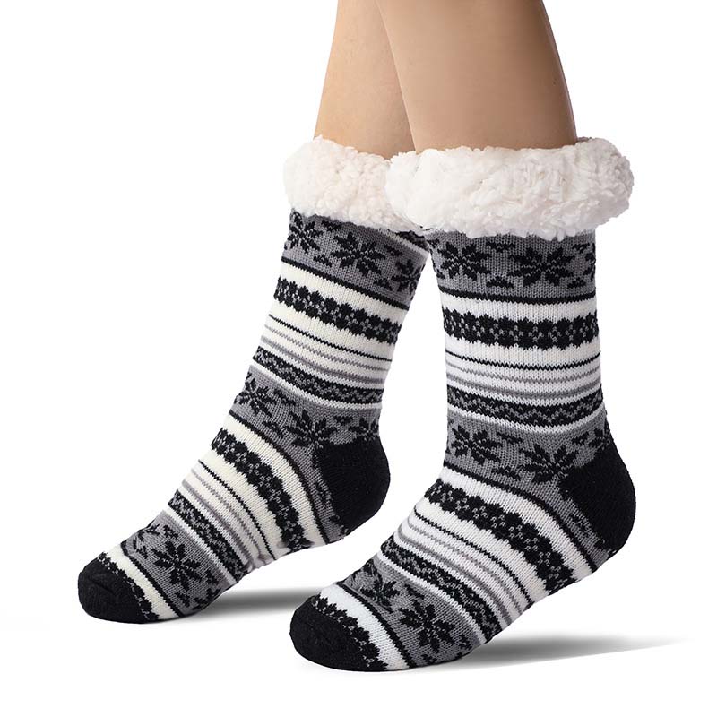 Colverro™ Ultra-Thick Snowflake Slipper Socks with Silicone Grip Soles