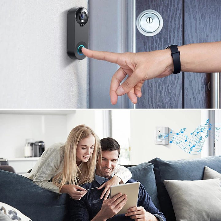 Colverro™ Wireless WiFi Video Doorbell with 1080p HD and Night Vision