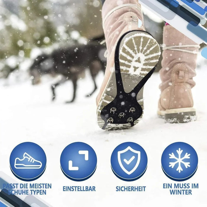 Colverro™ Anti-Slip Ice Cleats for Shoes – Steel Spikes, 2 Pairs