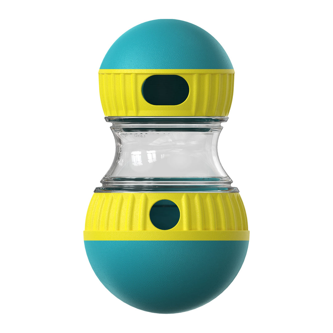 Treat dispensing wobble toy for dogs