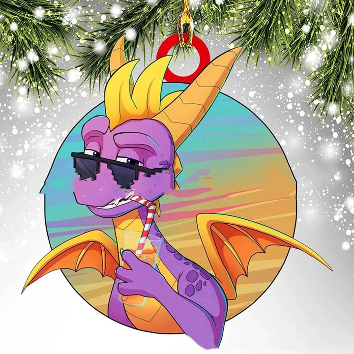 Colverro™ Acrylic Dinosaur Dragon Egg Christmas Ornament – 3 Inch