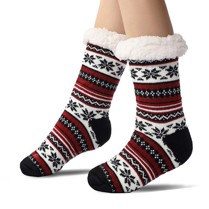Colverro™ Ultra-Thick Snowflake Slipper Socks with Silicone Grip Soles