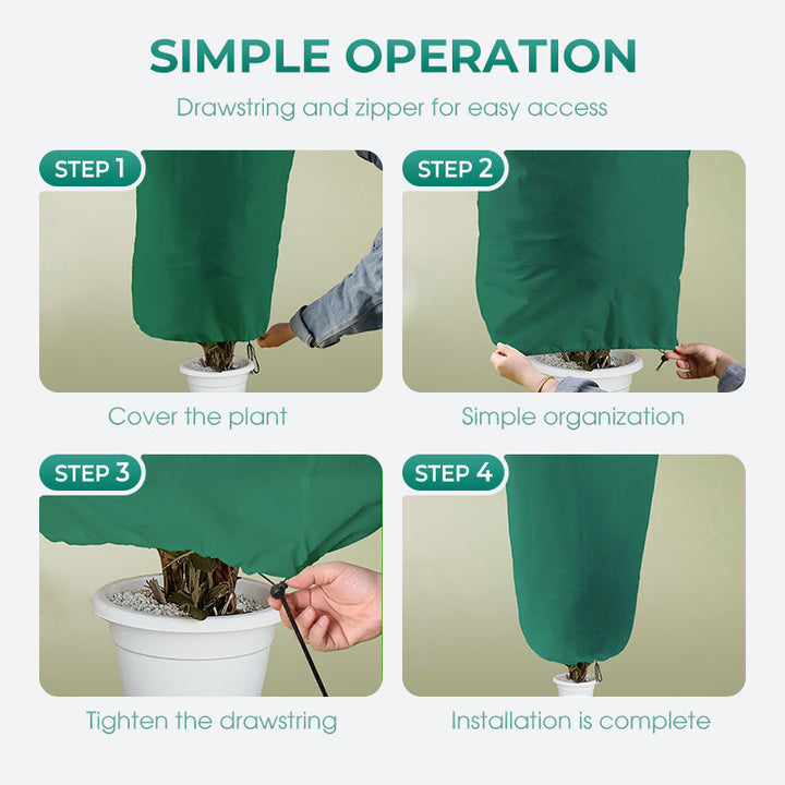 Colverro™ Frost Protection Plant Cover with Zipper and Clear Window