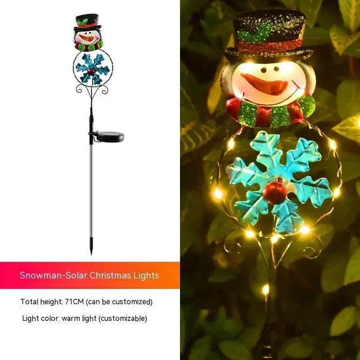 Colverro™ Solar Snowman Yard Stake Light for Christmas Walkways