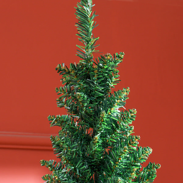 Tall slim green pencil Christmas tree
