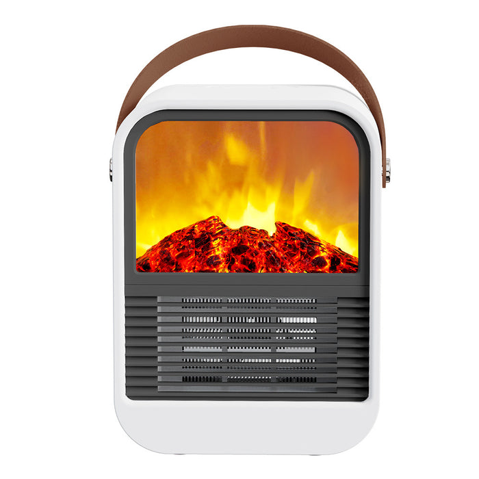 Colverro Portable Fireplace Heater with Flame Effect and Handle
