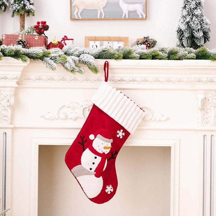 Colverro™ Gold Velvet Patch Christmas Stocking Ornament