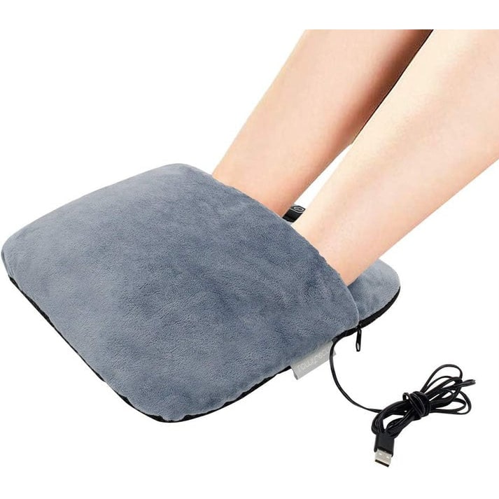 Colverro™ Plush Heated Foot Warmer Pouch with Vibration Massage