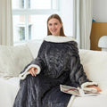 Colverro™ Heated Wearable Blanket with Sleeves and Foot Pocket