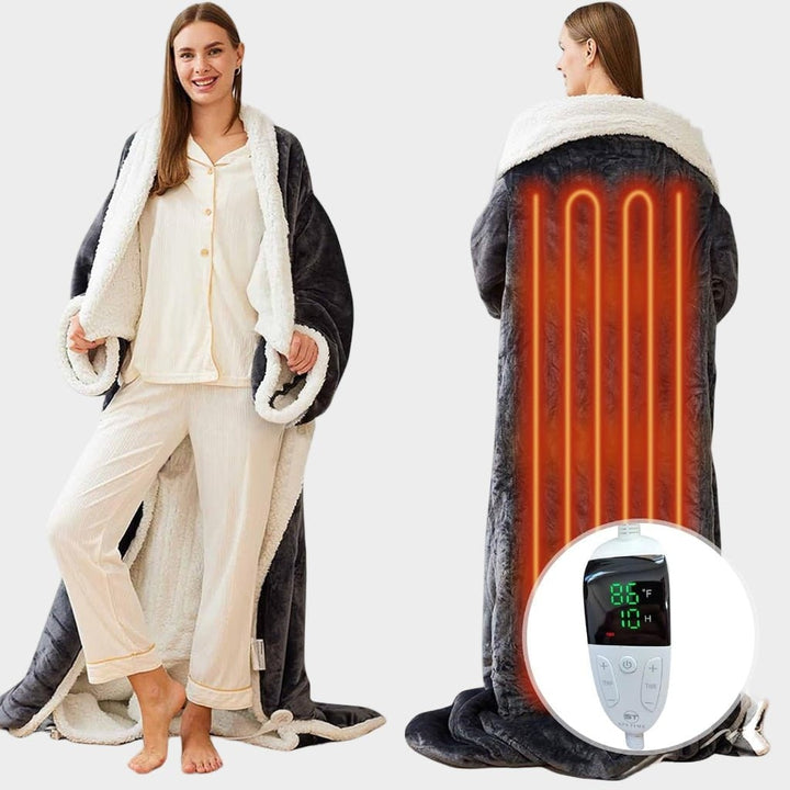 Colverro™ Heated Wearable Blanket with Sleeves and Foot Pocket