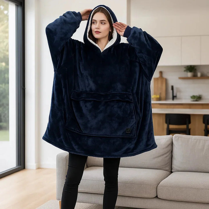 Colverro™ USB Heated Blanket Hoodie with Soft Flannel and Big Front Pocket