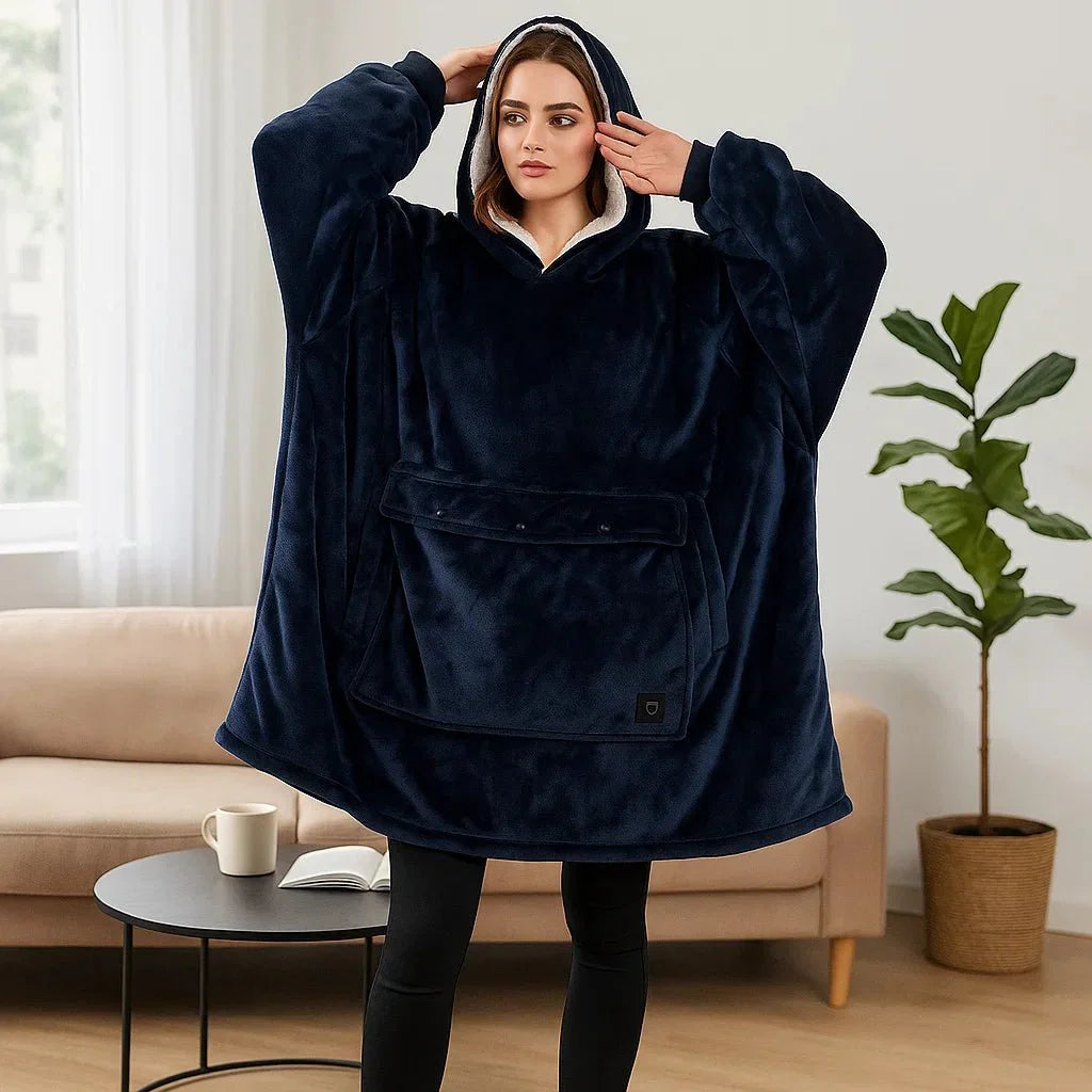 Colverro™ USB Heated Blanket Hoodie with Soft Flannel and Big Front Pocket