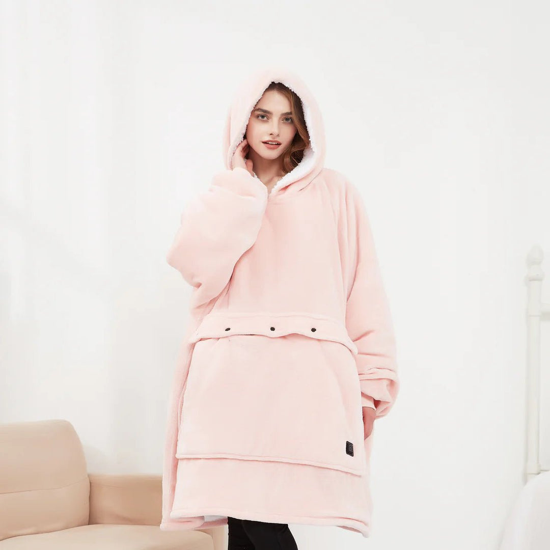 Colverro™ USB Heated Blanket Hoodie with Soft Flannel and Big Front Pocket