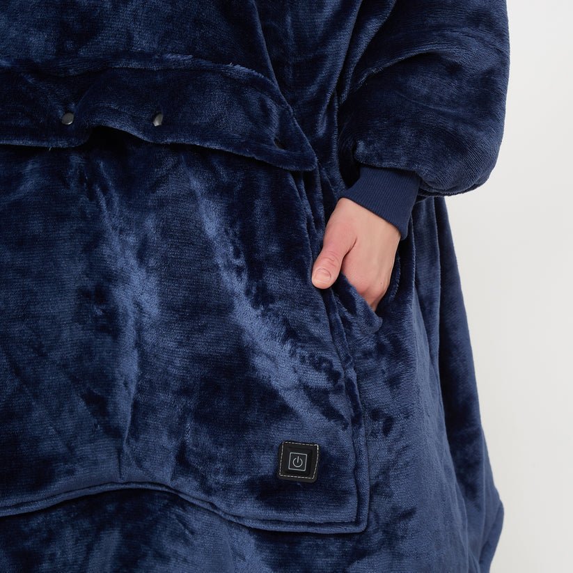 Colverro™ USB Heated Blanket Hoodie with Soft Flannel and Big Front Pocket