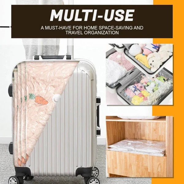 Colverro™ Vacuum Storage Bags with Double Zip Seal – Up to 75% More Space