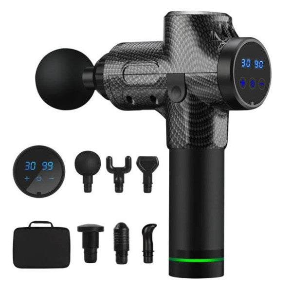 Colverro™ Massage Gun with 6 Heads, 20 Speeds and LCD Touchscreen