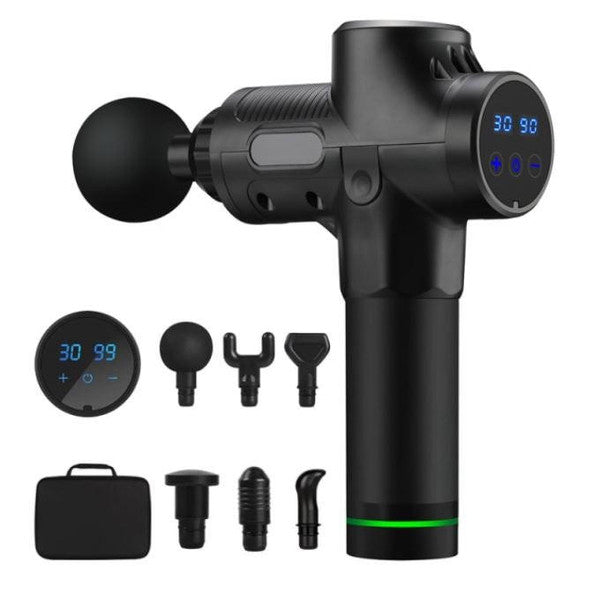 Colverro™ Massage Gun with 6 Heads, 20 Speeds and LCD Touchscreen