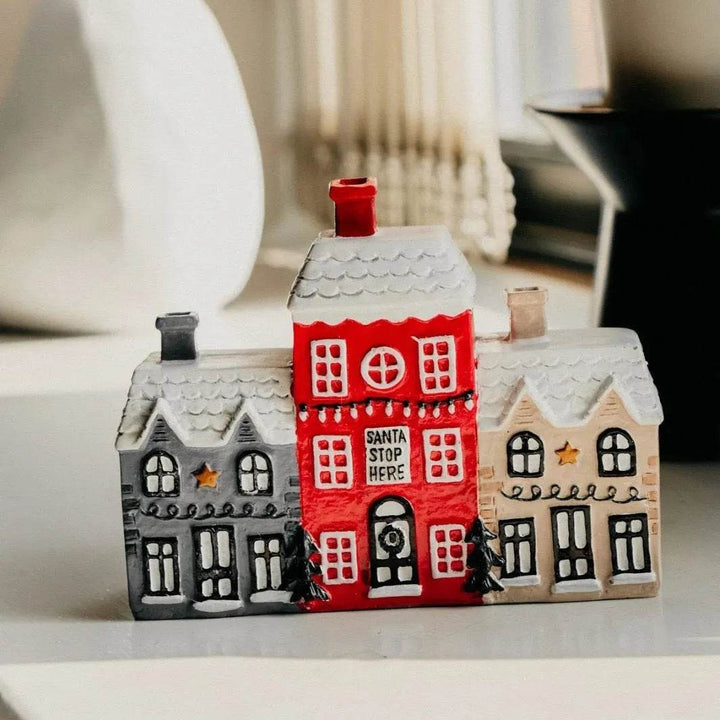 Colverro™ Christmas Cabin Incense Cone Burner with 2 Cones Included