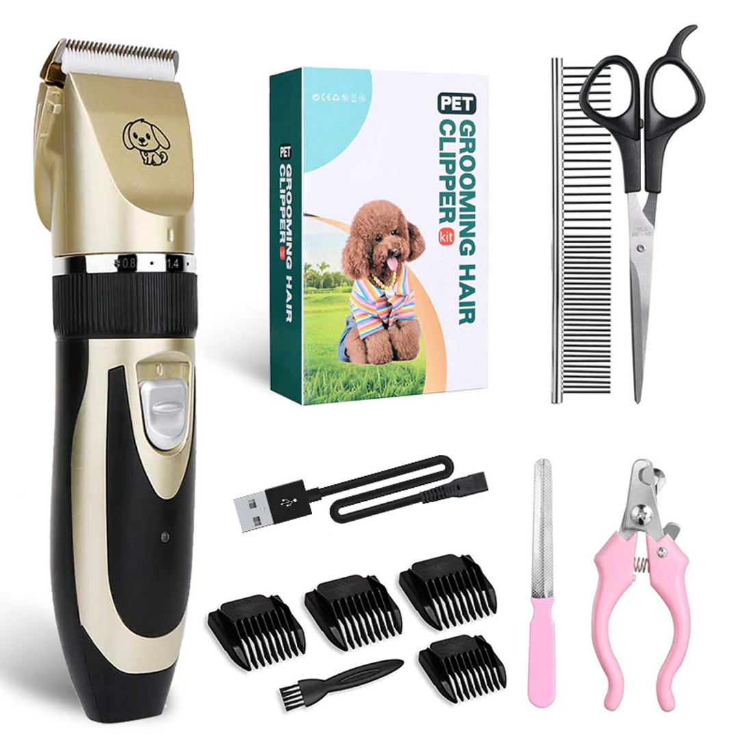 Colverro™ Low-Noise Rechargeable Dog and Cat Clippers Grooming Kit