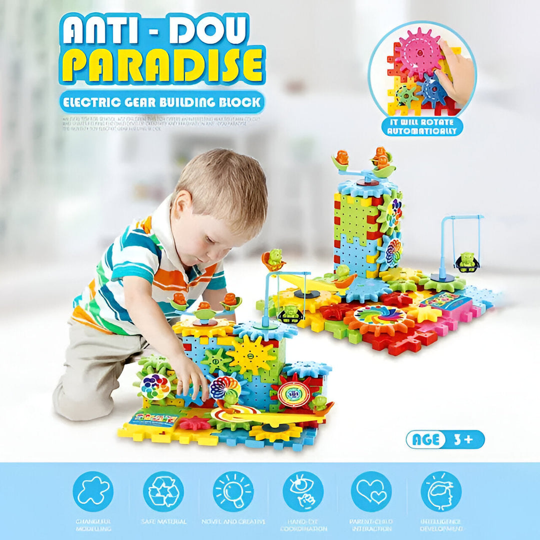 Colverro™ Motorized Gear Building Blocks Set for Curious Young Builders