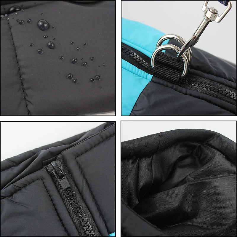 Colverro™ Waterproof Winter Dog Jacket with D-Ring for Small to Large Dogs