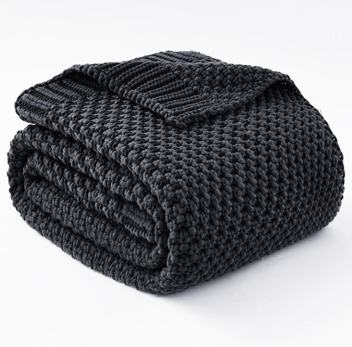 Colverro™ Chunky Knit Weighted Blanket in Breathable Cooling Microfiber