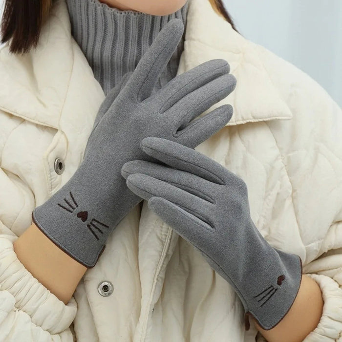 Colverro™ Cute Cat Touchscreen Winter Gloves for Women