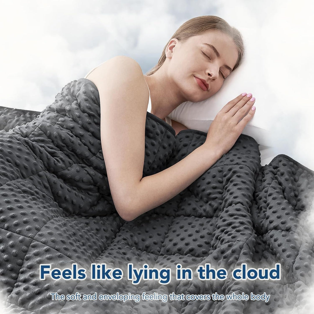 Colverro™ Weighted Blanket with Dot Texture and Cooling Microfiber