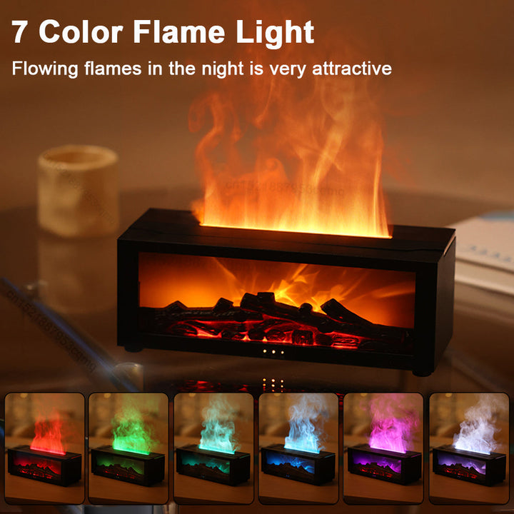 Colverro™ Flame Effect Essential Oil Diffuser with 7 Ambient Colors