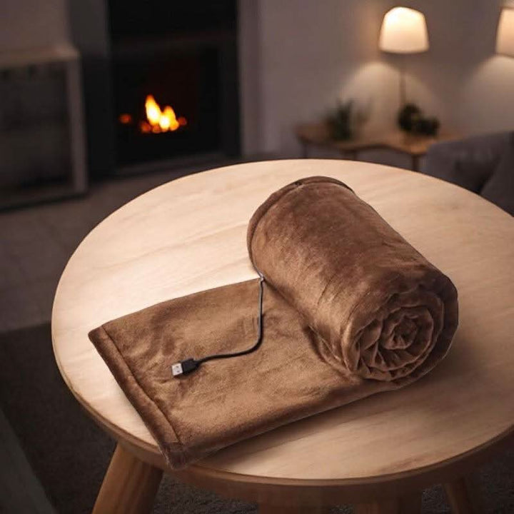 Colverro™ Wearable USB Heated Flannel Blanket with 3 Settings