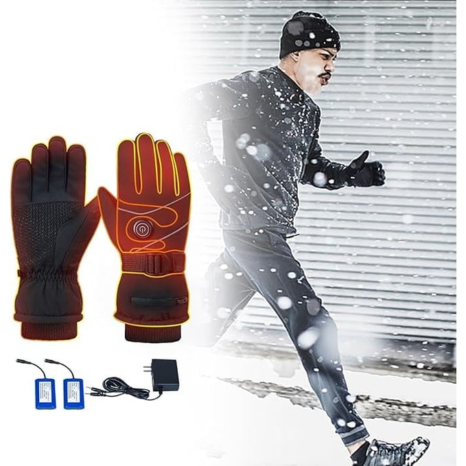 Colverro™ USB Rechargeable Heated Mittens with 3 Heat Levels