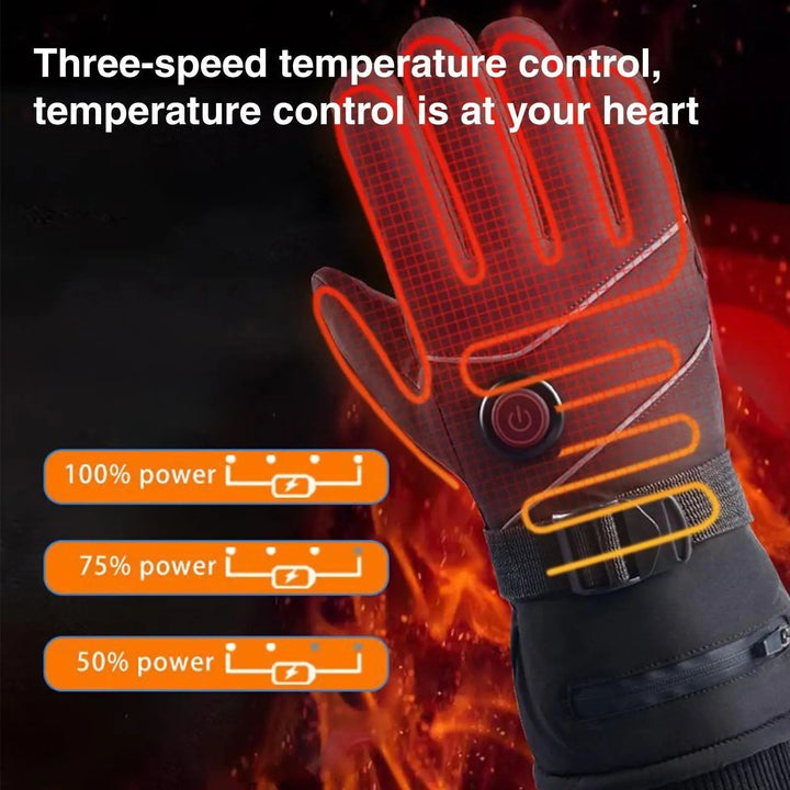 Colverro™ USB Rechargeable Heated Mittens with 3 Heat Levels